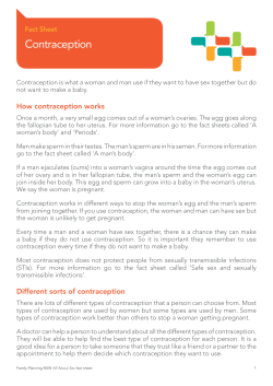 Contraception - Family Planning NSW
