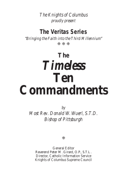 The Ten Commandments - Knights of Columbus Council 1078