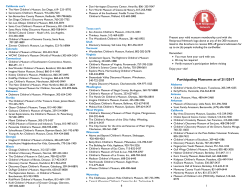 Association of Children`s Museums Reciprocal Network