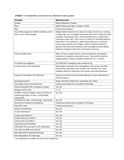 eTable 1. Characteristics and outcomes collected for each patient
