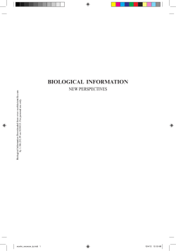 biological information