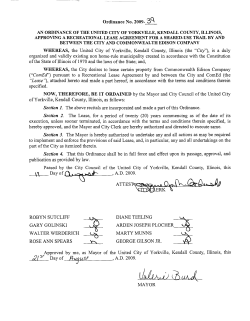 Com Ed Lease Agreement Trails