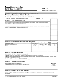 Aluminum Potassium Sulfate Solution