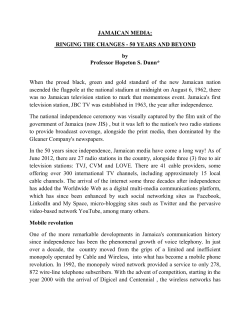 JAMAICAN MEDIA: RINGING THE CHANGES