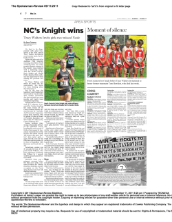 Spokesman-Review - Bozeman Hawks Cross Country 2016