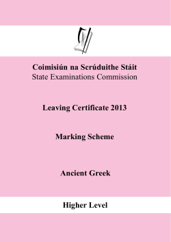 Marking Scheme - TheLeavingCert.com