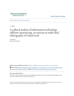 A cultural analysis of information technology offshore outsourcing