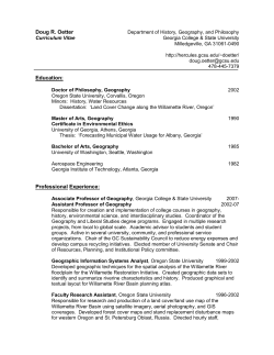Curriculum Vitae- Doug R. Oetter - Georgia College Faculty Websites