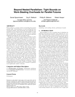Beyond nested parallelism: tight bounds on work