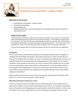 FCH16-12 - Leader`s Guide - Oregon State University Extension