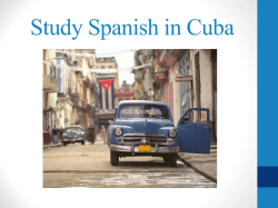 Study Spanish in Cuba