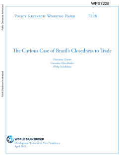 The Curious Case of Brazil`s Closedness to Trade