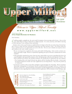 Fall/Winter - Upper Milford Township