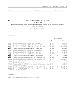 EU 850-98 Technical measures 2015-06-01 - The Sea