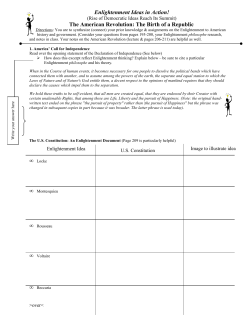 Enlightenment Ideas in Action Assignment