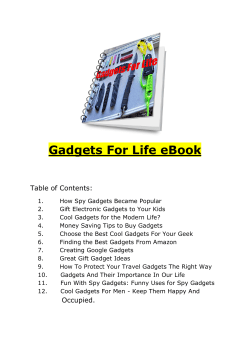 Gadgets For Life eBook - With Gadgets for Life