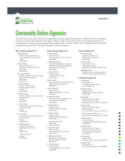 Community Action Agencies
