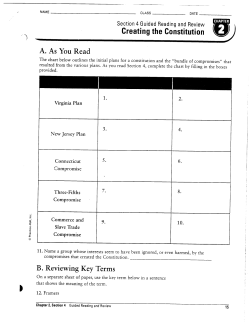 Greating the Gonstitution A. As You Read B. Reviewing K.y Terms