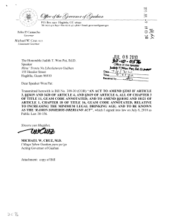 Public Law 30-156 - Guam Legislature