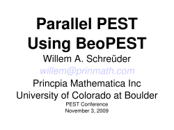 PEST Conference Presentation - Principia Mathematica, Inc.