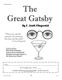 By F. Scott Fitzgerald