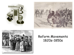 Reform Movements 1820s-1850s