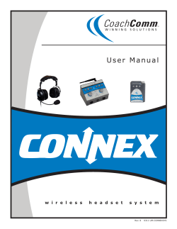Connex User Manual