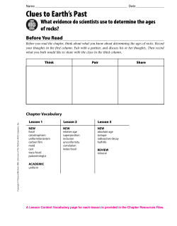 Clues to Earth`s Past