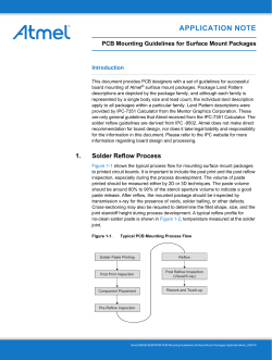 PCB Mounting Guidelines for Surface Mount