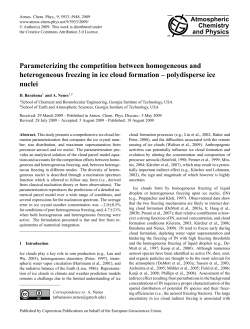 Parameterizing the competition between homogeneous and