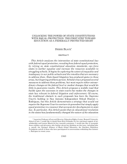 1343 UNLOCKING THE POWER OF STATE CONSTITUTIONS WITH