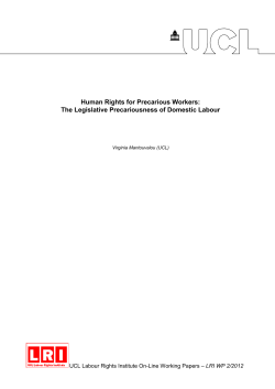 Human Rights for Precarious Workers