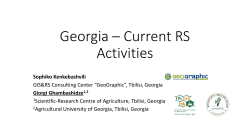 Georgia &ndash; Current RS Activities