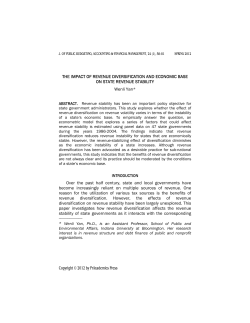 THE IMPACT OF REVENUE DIVERSIFICATION AND ECONOMIC