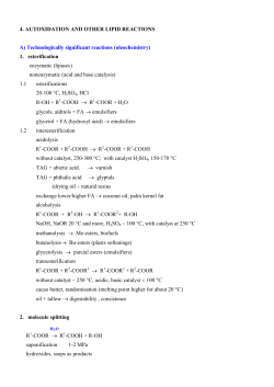4. Oxidation and other lipid reactions