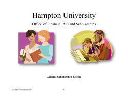 General Scholarship Listing