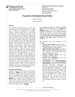 Properties of Shredded Wood Pallets