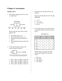 Chapter 6 Assessment