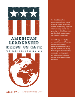 The Case for Foreign Aid | AIPAC.org