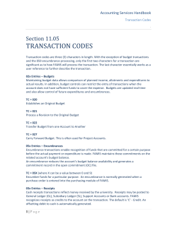 TRANSACTION CODES