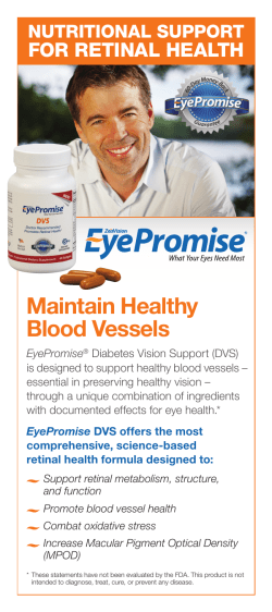 Maintain Healthy Blood Vessels