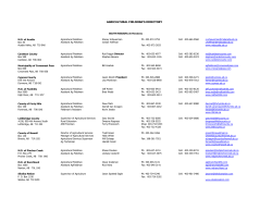 AGRICULTURAL FIELDMAN`S DIRECTORY