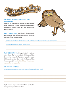 Alliteration Alert Key
