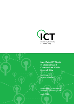 Identifying ICT Needs in Disadvantaged Communities Within