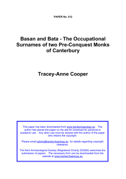 paper - Kent Archaeological Society