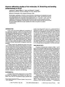 Electron diffraction studies of hot molecules. III