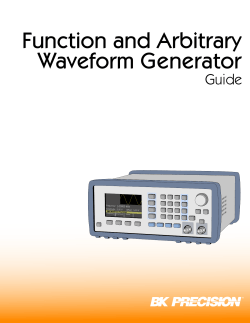 Function Generator and Arbitrary Waveform Generator Guidebook