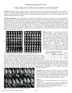 Multiple Mouse Imaging of 16 Live Mice Introduction Multiple