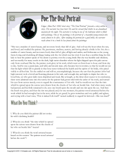 Poe: The Oval Portrait