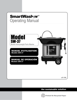 Operating Manual - ChemFree Corporation`s